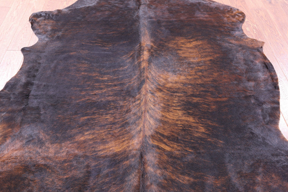 7' 1" X 6' 9" Organic Natural Hair-On Cowhide Area Rug C1535