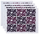 Tiki Square, Geometric Print Placemat, Purple
