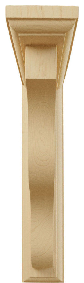 2 1/4"W x 9"D x 11"H Hamilton Traditional Bracket, Alder