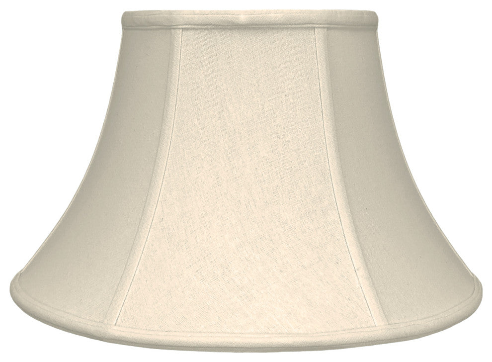 Royal Designs Shallow Bell Basic Lamp Shade, Linen Beige, 6x13x8.5