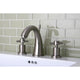 Kingston Brass Widespread Bathroom Faucet With Brass Pop-Up, Brushed Nickel