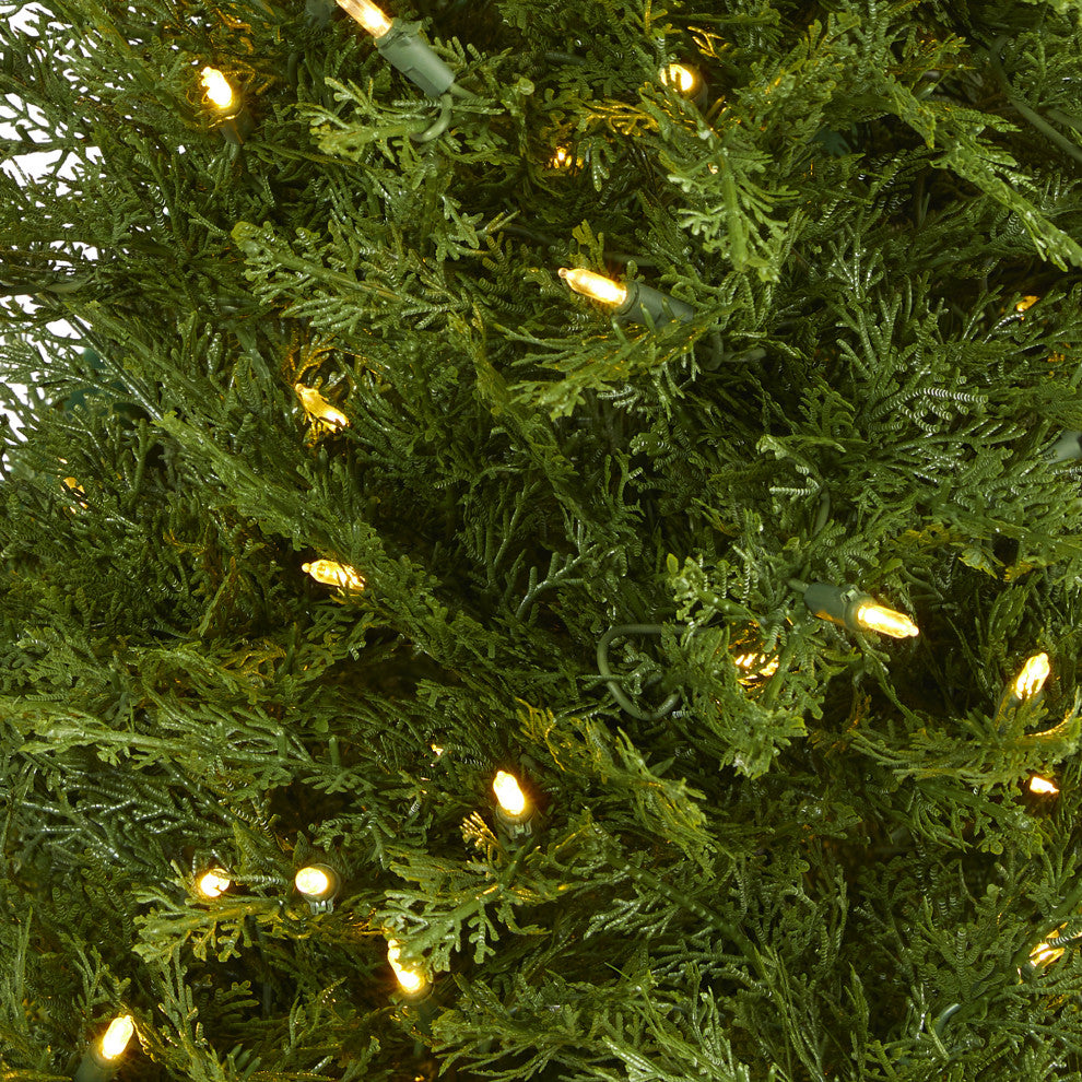 5' Wisconsin Fir Faux Xmas Tree W/ 250 Warm White Lights & 578 Bendable Branches