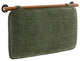 Anela Wall-Mounted Chenille Upholstered Twin Headboard, Sage Walnut