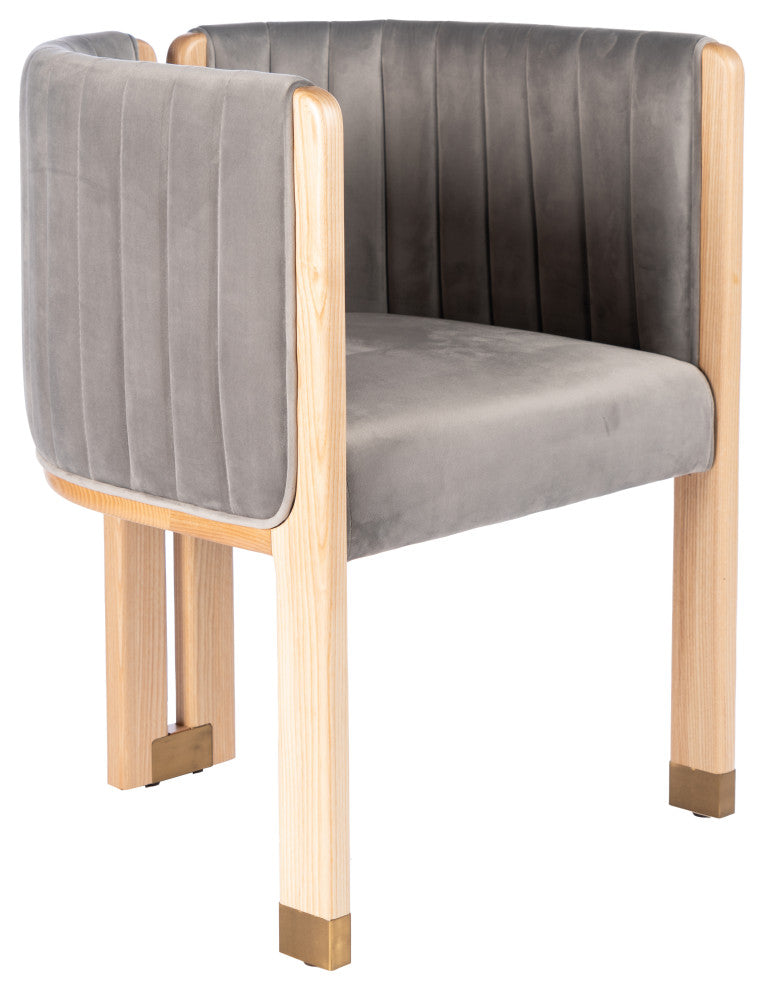 Monaco Wood Dining Chair, Gray