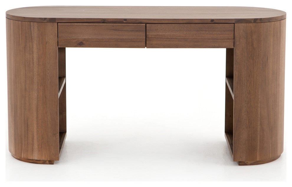Pilar Desk-Caramel Brown Veneer