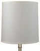 Fenchel Shades 14"x15"x15" Brass Spider Attachment Empire Lamp Shade, Linen Snow