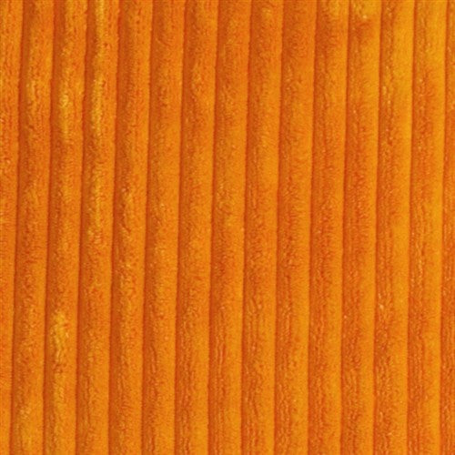 Pillow Decor - Wide Wale Corduroy 22 x 22 Throw Pillows, Light Orange