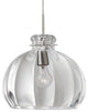 Pinta 1 Light Pendant Lighting, Satin Nickel