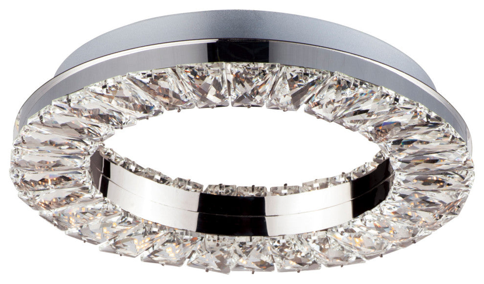 ET2 E30560-20 Charm 12"W Integrated LED Flush Mount Ceiling - Polished Chrome