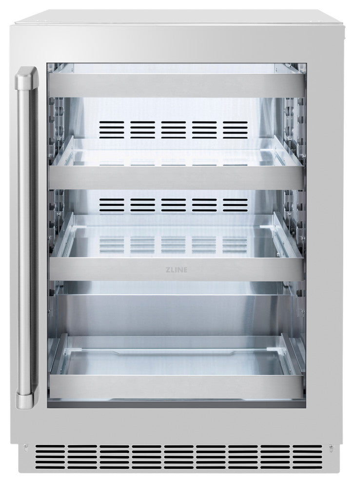 ZLINE 24" Beverage Center With Stainless-Steel Glass Door