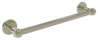 Allied Brass Continental 36" Towel Bar With Groovy Detail, Polished Nickel