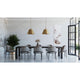 Parkhurst Collection Three-Light Brushed Bronze Metal Pendant Light