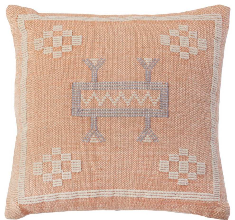 Safavieh Lorenz Pillow Orange 18" X 18"
