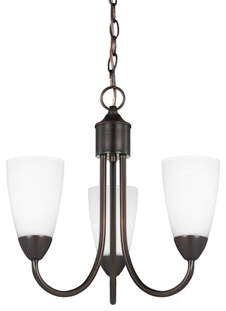 Seville 3-Light Chandelier, Burnt Sienna