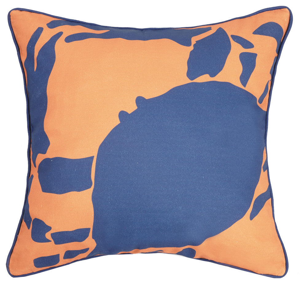 Hot Crab Printed Pillow