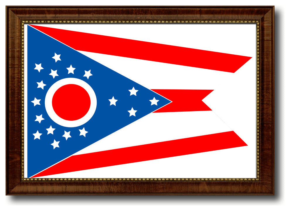Ohio State State Flag Canvas Print, 15"x21"