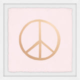 "Golden Peace" Framed Painting Print, 24"x24"