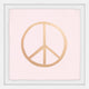 "Golden Peace" Framed Painting Print, 24"x24"