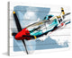 Marmont Hill, "P51 Mustang" by Rick Martin Painting Print on White Wood, 45x30