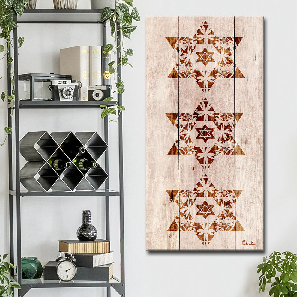 Ready2HangArt Inspirational 'Star of David X' Wrapped Canvas Wall Art