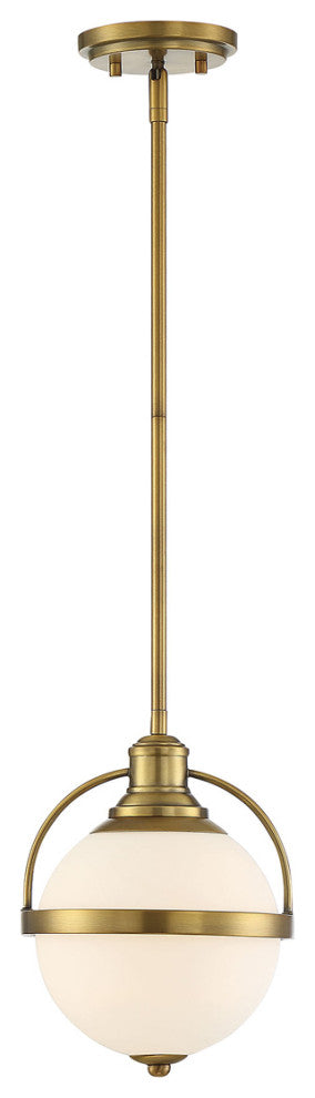 Westbourne 1-Light Pendant, Warm Brass