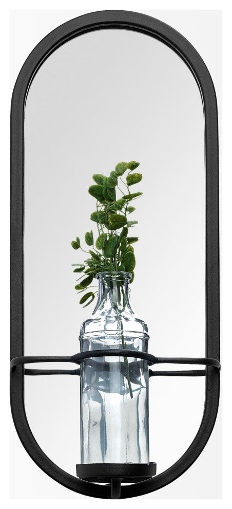 Wall Mounted Plant Stand With Mirror, Katherine