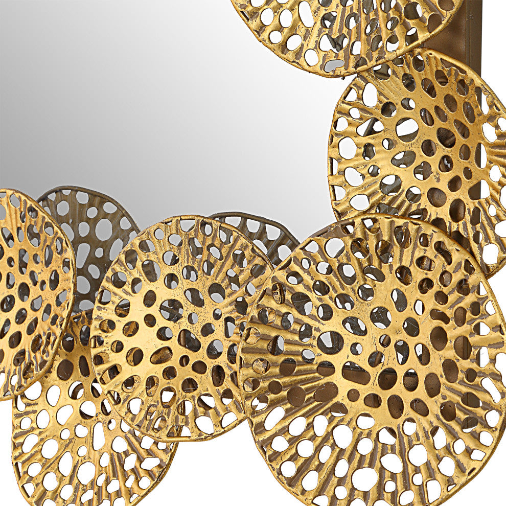 Uttermost UT-9815 Mirror from the Ripley collection, Rich Gold