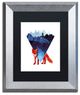 Robert Farkas 'Risky Road' Art, Silver Frame, Black Mat, 14x11