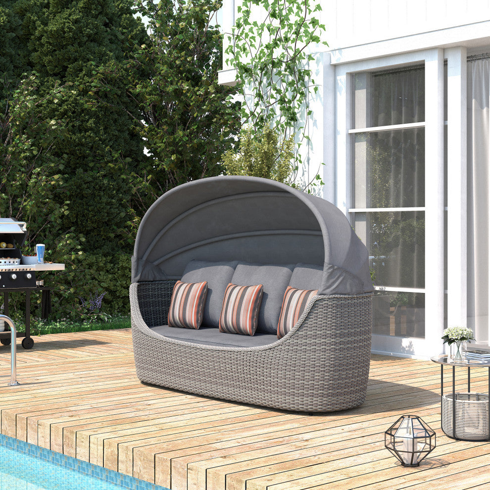 Ove Decors Mango 1-Piece Daybed in Grey