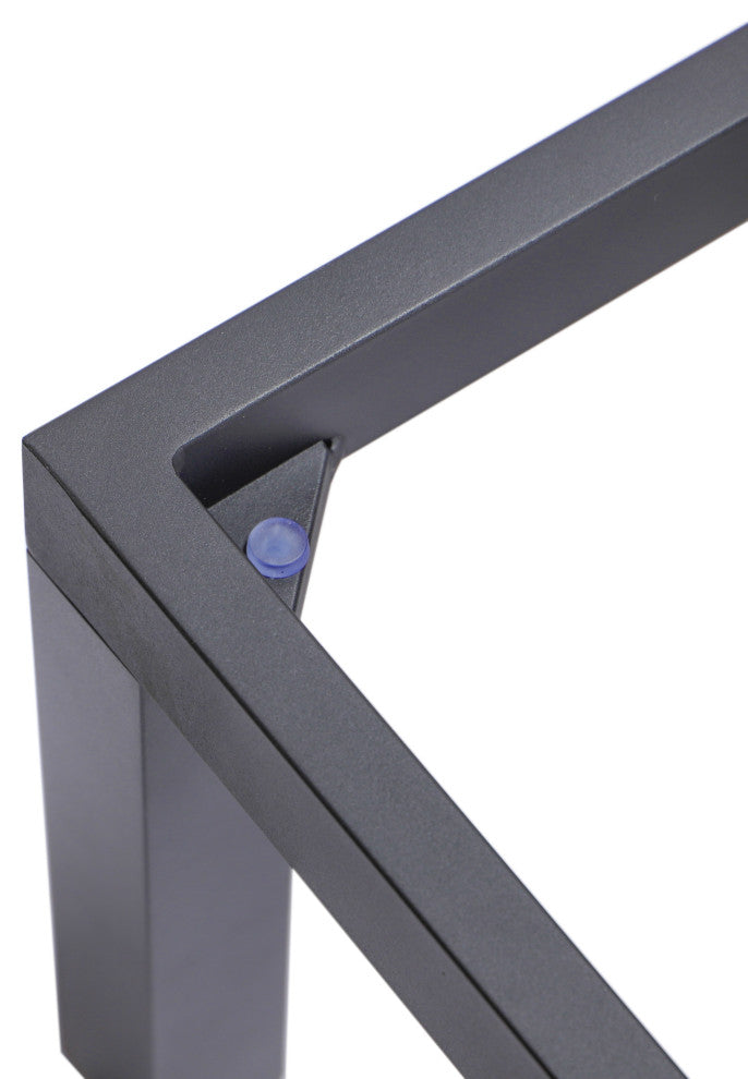 LeisureMod Marlin Patio Chaise Lounge Chair With Black Frame, Green