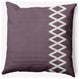 26x26" Zipper Stripe Nautical Decorative Indoor Pillow, Dusty Purple