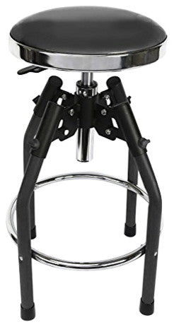 Workpro Heavy Duty Adjustable Hydraulic Shop Stool, Black