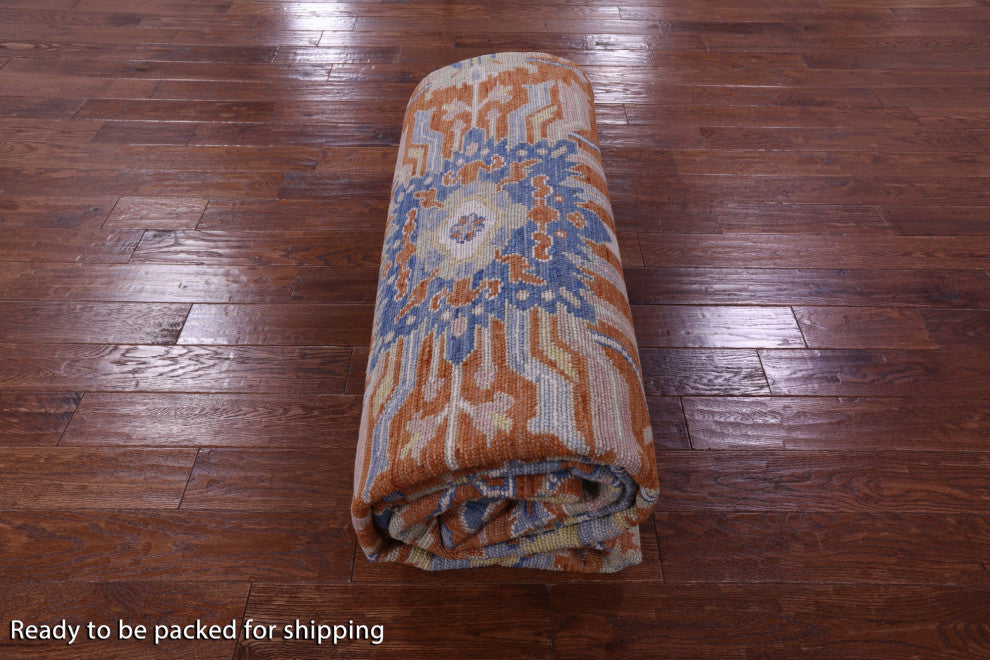 10' 2" X 14' 0" Persian Heriz Serapi Hand Knotted Wool Rug - Q13710