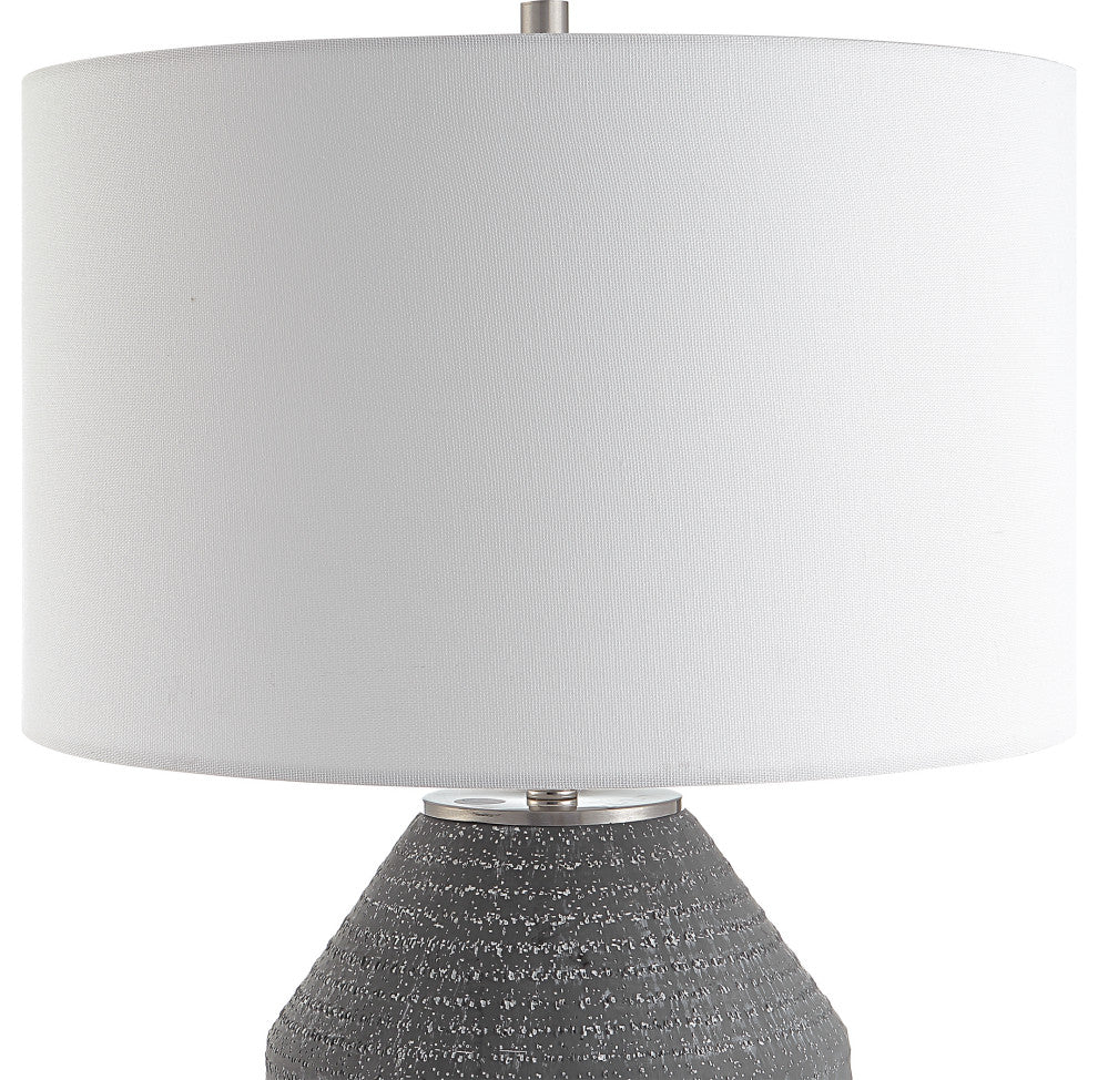 UT-30057-1 Uttermost Blackjack Charcoal Table Lamp