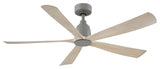 Kute5 52" Indoor/Outdoor Fan Antique Graphite/Light Oak Blades