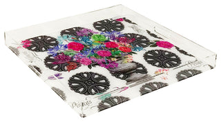 Pistils Metal Bouquet 18"x18" Acrylic Tray