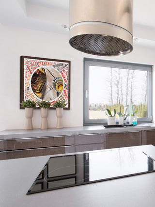 "Bourbon Night" Framed Painting Print, 24"x24"