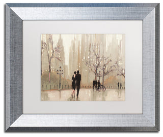 'An Evening Out Neutral' Silver Framed Canvas Art by Julia Purinton