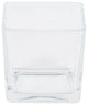 Vickerman Lg184501 3" Clear Cube Glass Container. Includes Four Pieces