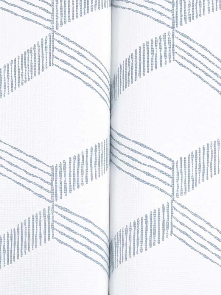 Palisades Paperweave Smokey Blue Wallpaper