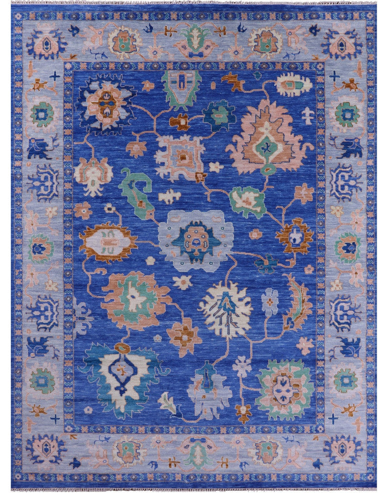 10' 6" X 14' 1" Turkish Oushak Handmade Wool Rug - Q13563