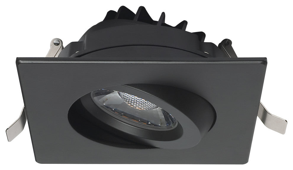 12 Watt LED Downlight - Gimbaled - 4 in. - 120 Volt - Square - Remote Driver