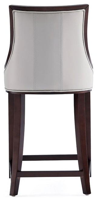 Manhattan Comfort Fifth Avenue Counter Stool, Light Grey, Single
