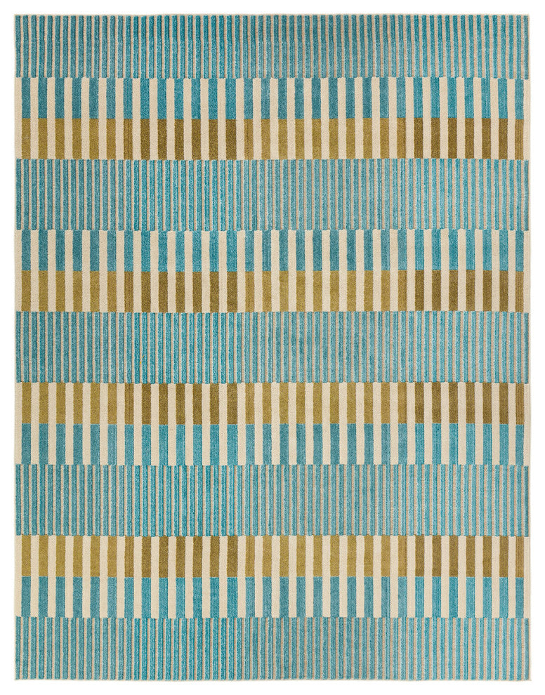 Jaipur Living Nori Geometric Blue Area Rug, 7''6"x9''6"