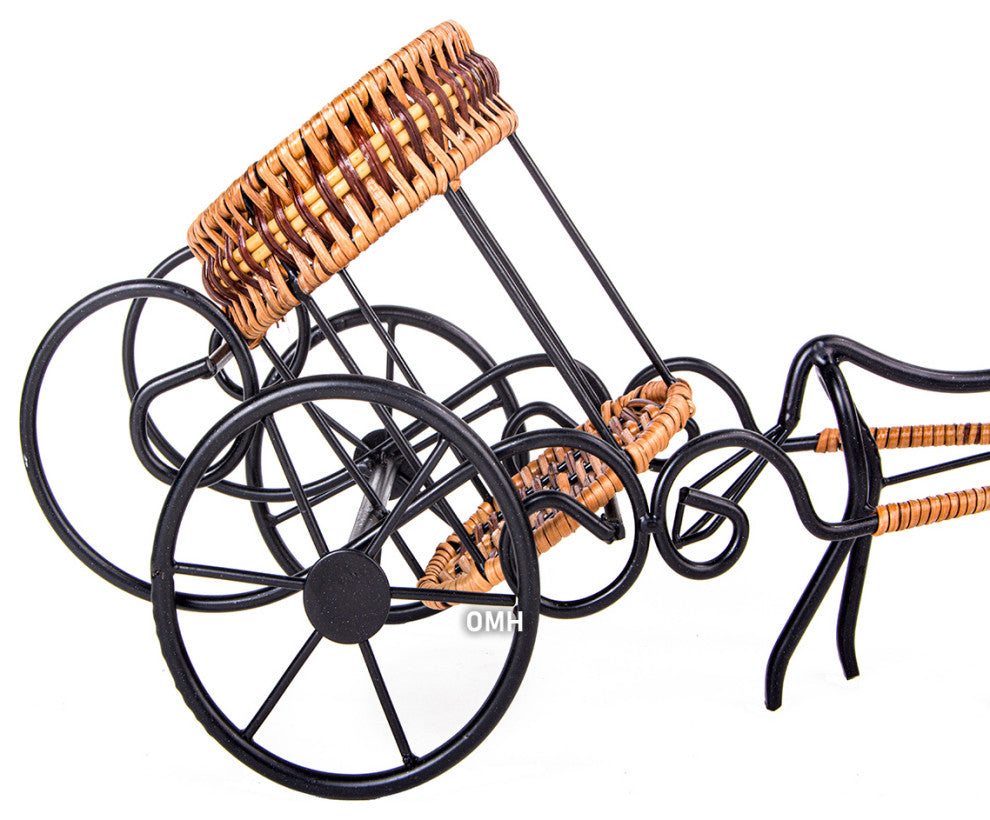 Moose-Drawn Sleigh Ride Wine Holder
