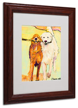 'Stick with Me' Matted Framed Canvas Art by Pat Saunders-White