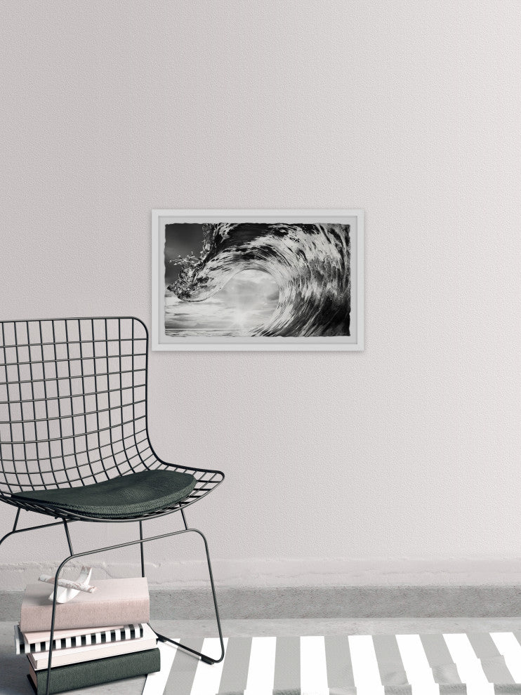 "Watch the Waves" Framed Painting Print, 36x24