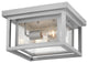 Hinkley Republic Small Flush Mount, Satin Nickel