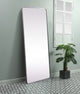 Soft Corner Metal Rectangle Mirror 32X72 Inch, Silver