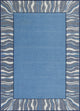 6'7" x 9'6" Polyester Denim Area Rug